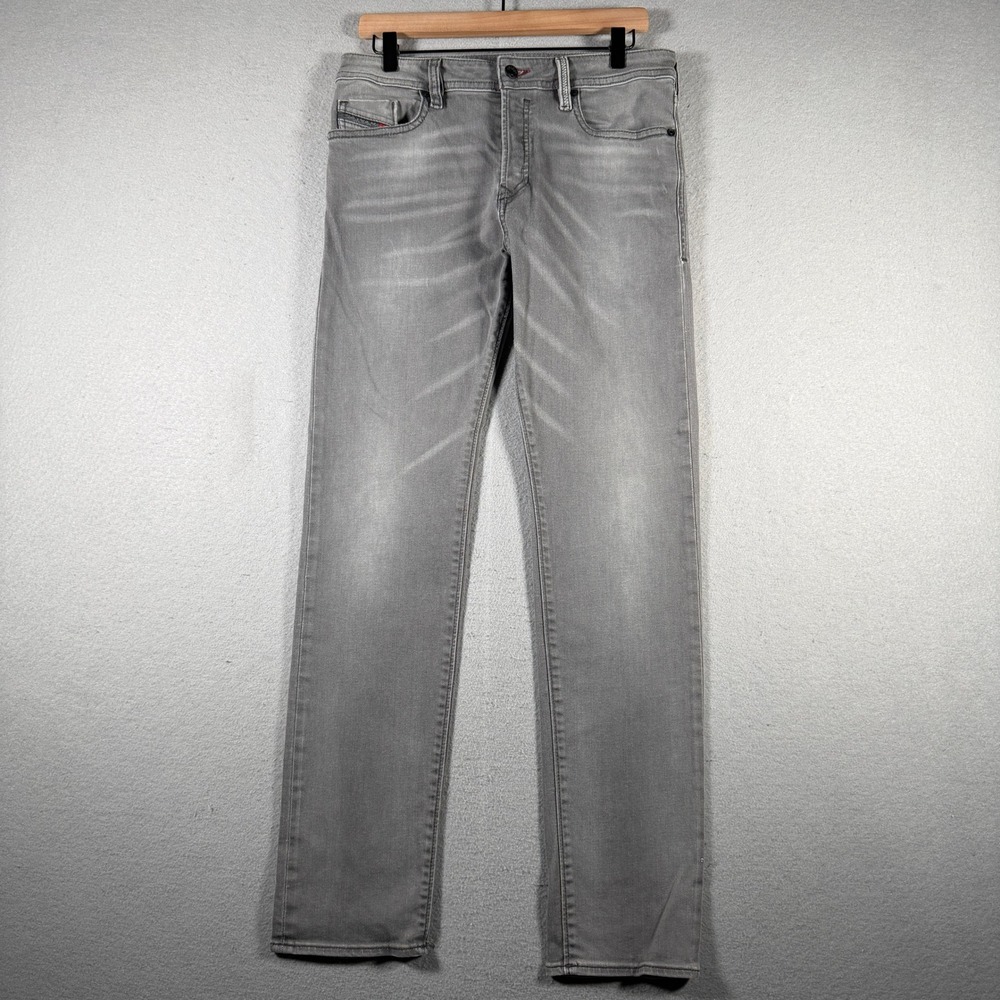 Diesel Buster Regular Slim‎ Tapered Grey Stretch Jeans Mens 31x32 07 W31-L32